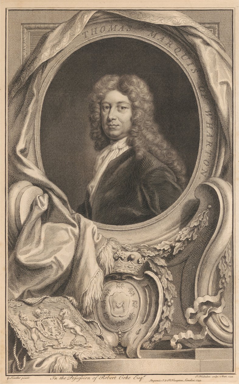 Thomas Wharton, primeiro marquês de Wharton de Jacobus Houbraken