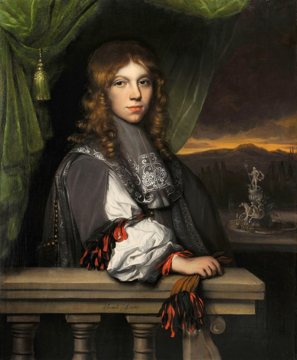 Retrato de Mattheus van den Broucke de Jacobus Leveck