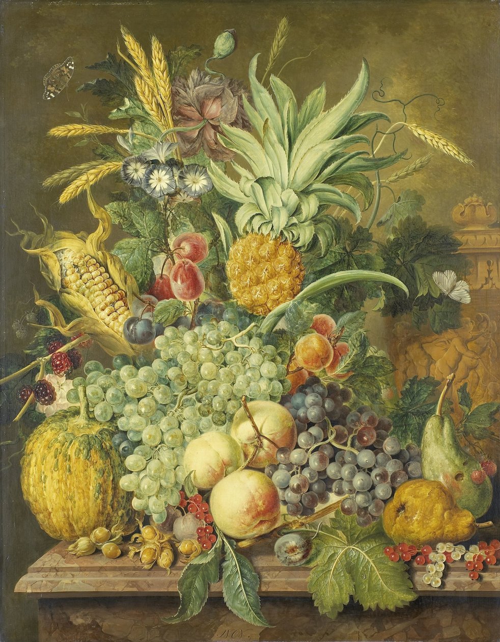 Natureza morta com frutas de Jacobus Linthorst
