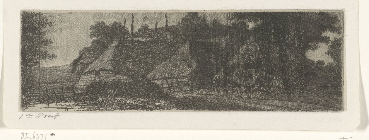 Paisagem com três quintas de Jacobus Ludovicus Cornet