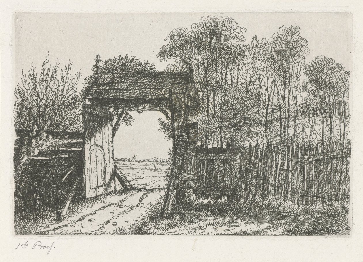 Abra o portão da fazenda de Jacobus Ludovicus Cornet