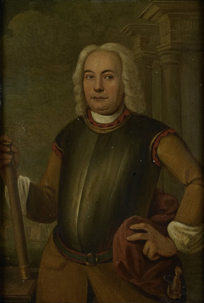 Retrato de Johannes Thedens, Governador-Geral da Companhia Holandesa das Índias Orientais de Jacobus Oliphant