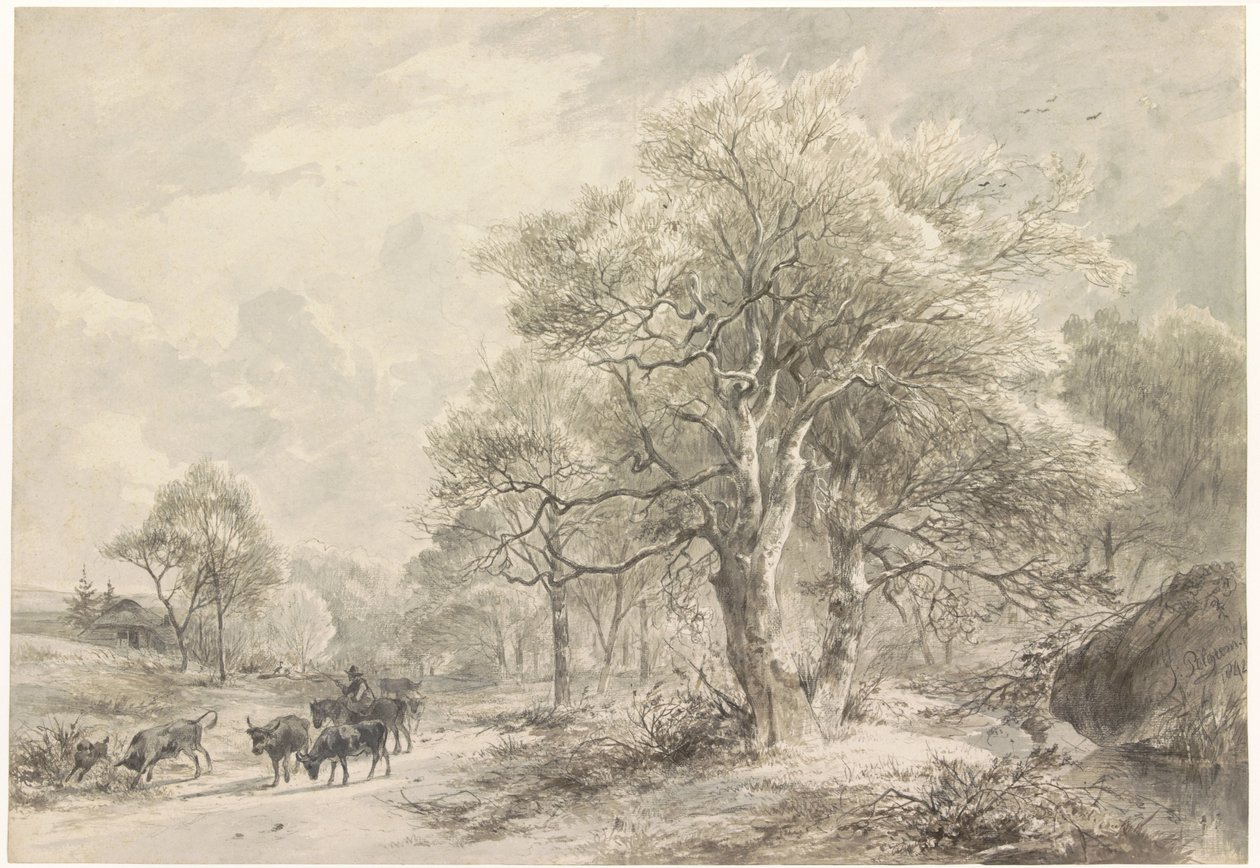 Paisagem de Inverno de Jacobus Pelgrom