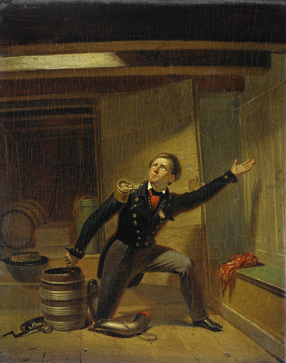 Jan van Speijk acende o fusível, 5 de fevereiro de 1831 de Jacobus Schoemaker Doyer