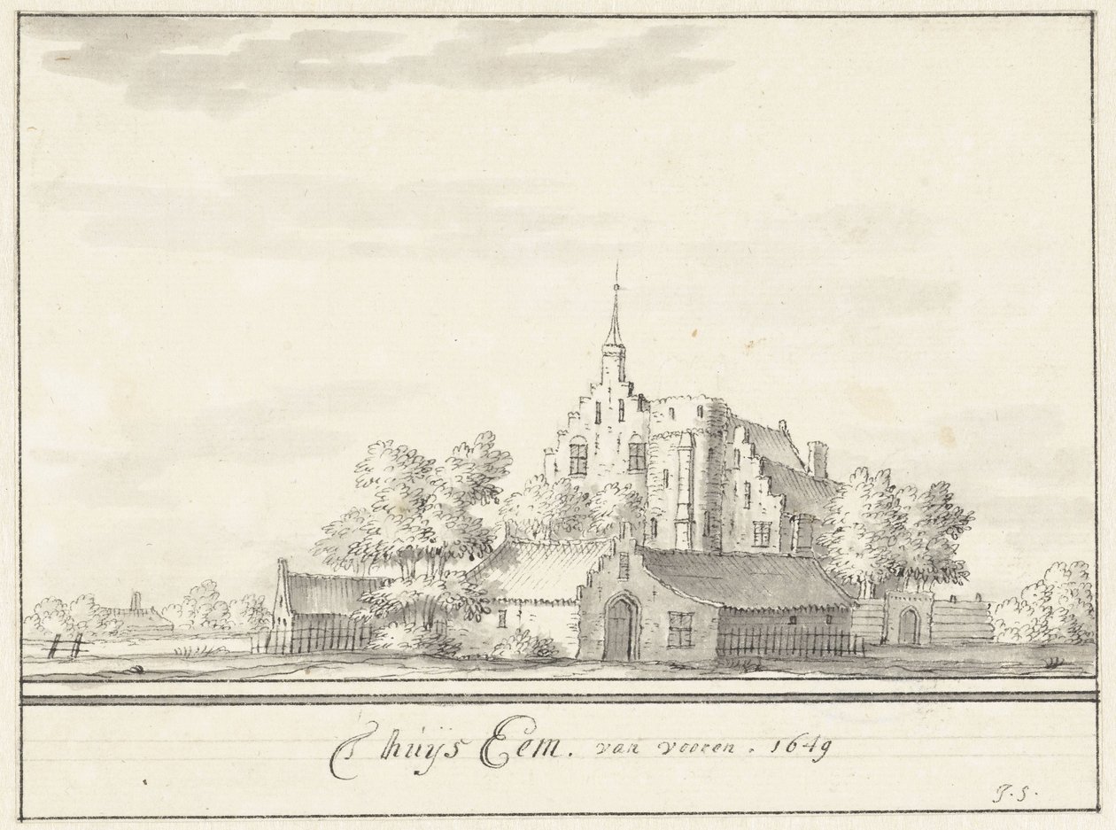 A casa Eem A casa Eem, de frente. 1649 (título no objeto) de Jacobus Stellingwerff