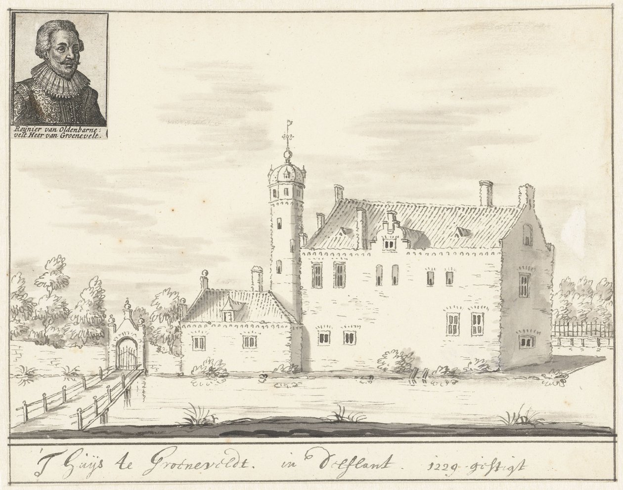 Castelo Groenevelt em Delfland de Jacobus Stellingwerff