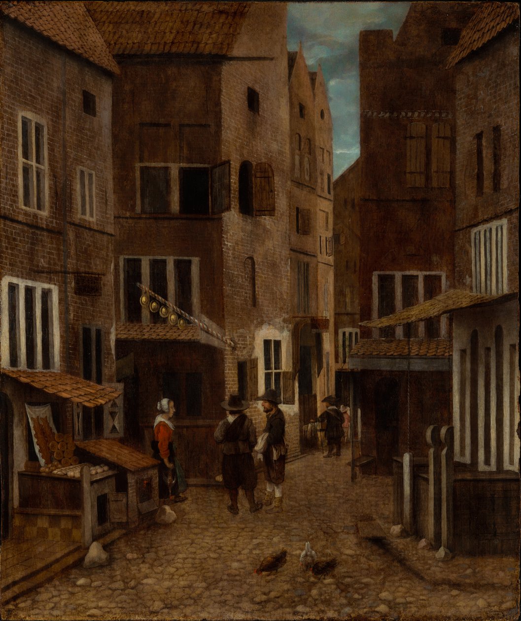Cena de rua de Jacobus Vrel