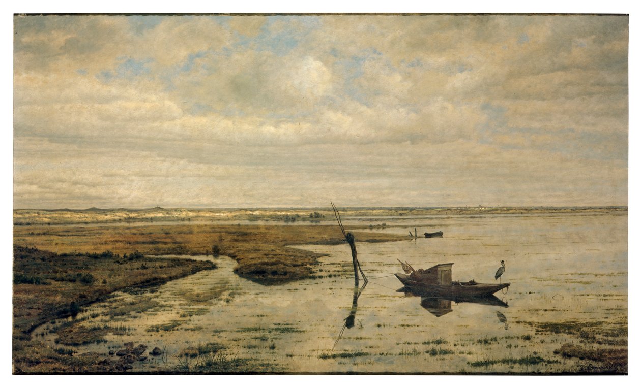 Pântano perto de Putte (óleo sobre painel) de Jacobus Vrel or Frel