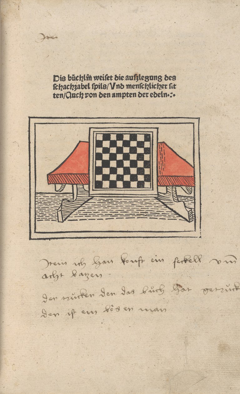 O Livro de Xadrez, 1483. de Jacobus de Cessolis