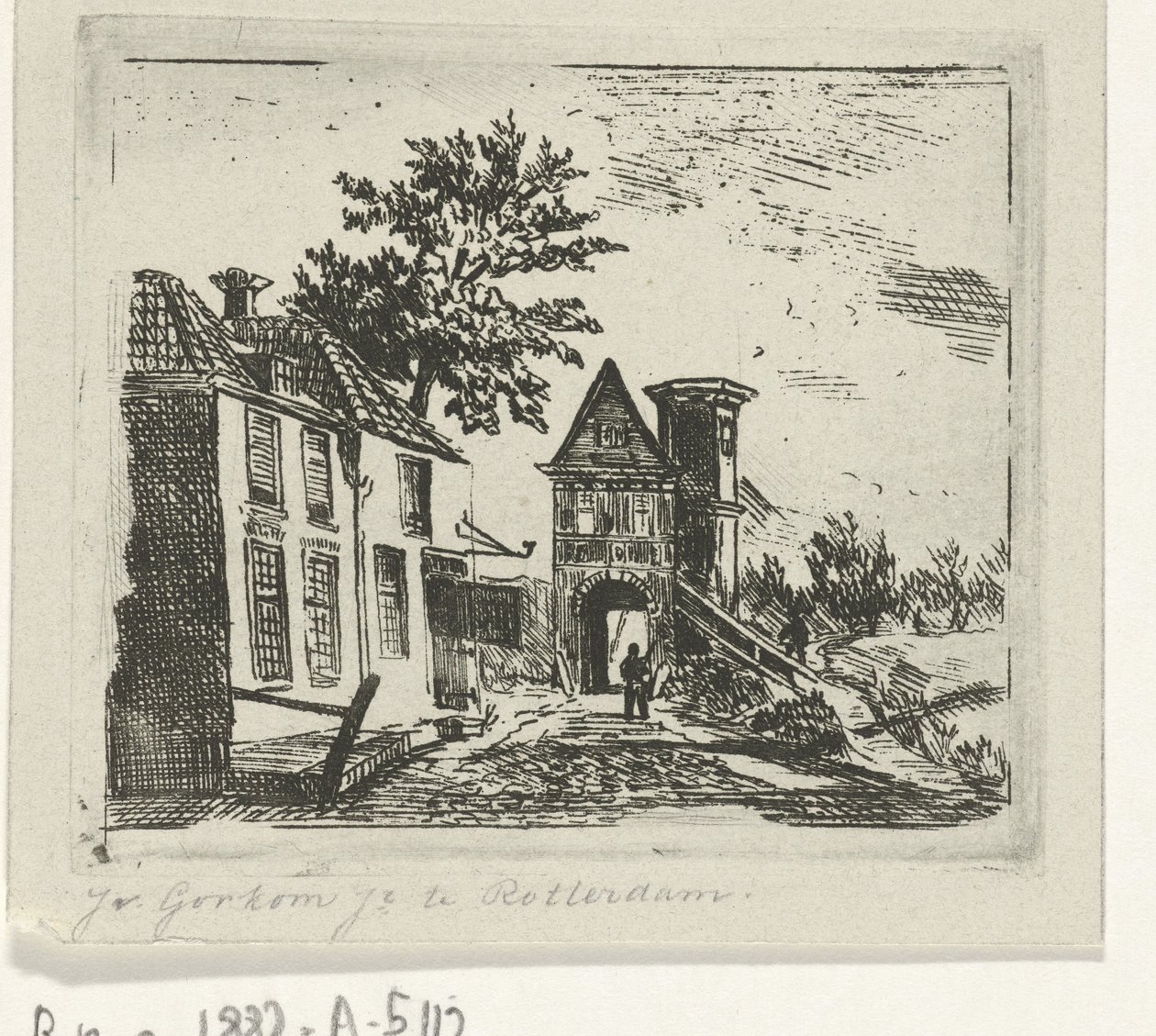 Arquitetura da cidade com portão de Jacobus van Gorkom jr.