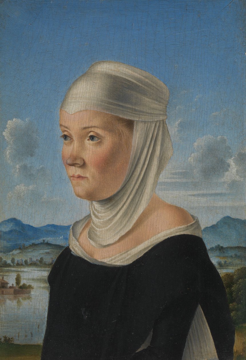 Retrato de uma mulher, c.1485-95 de Jacometto Veneziano