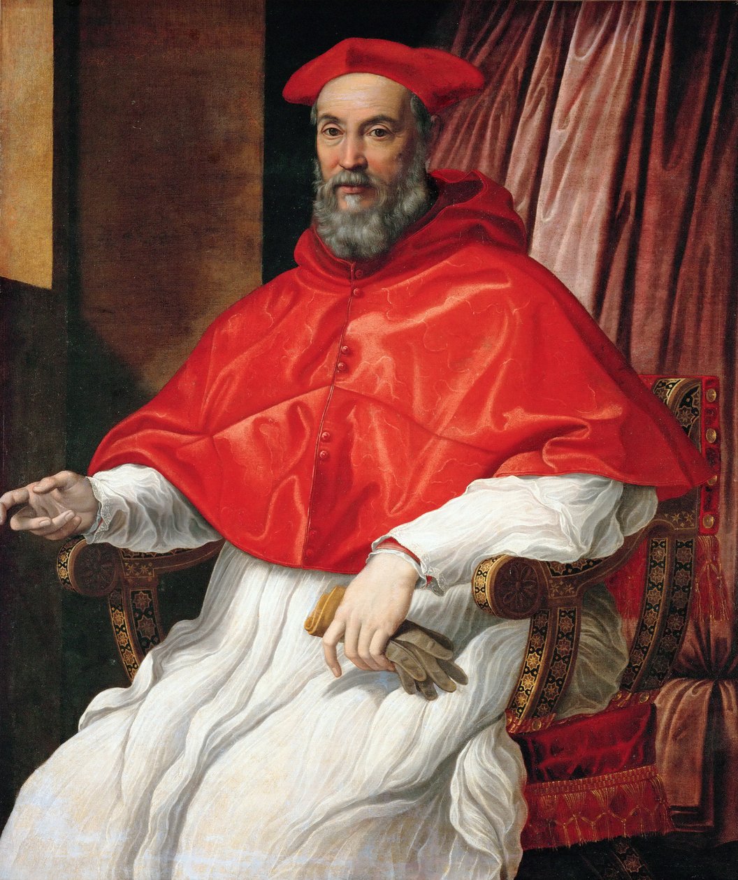 Retrato, cardeal, kunsthistorisches, museu, viena de Jacopino del Conte