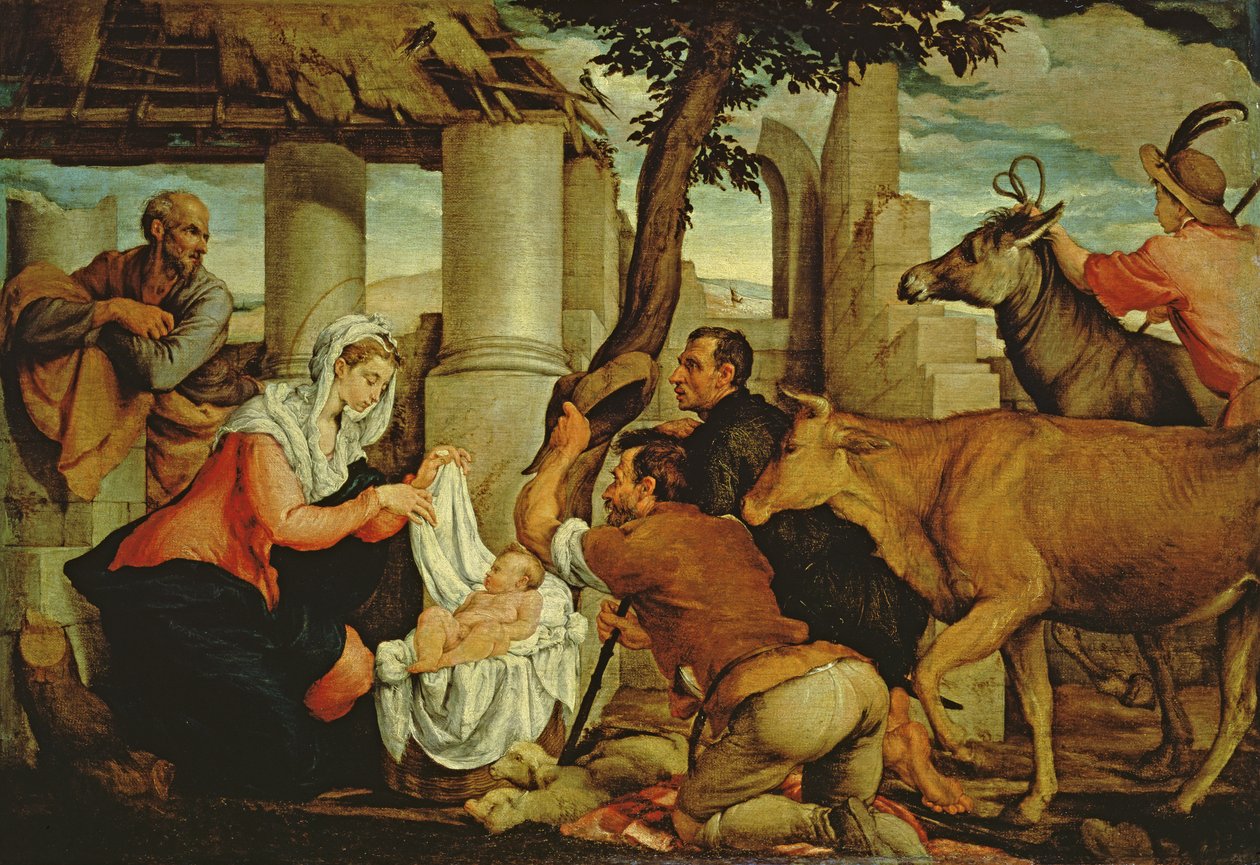 A adoração dos pastores de Jacopo Bassano