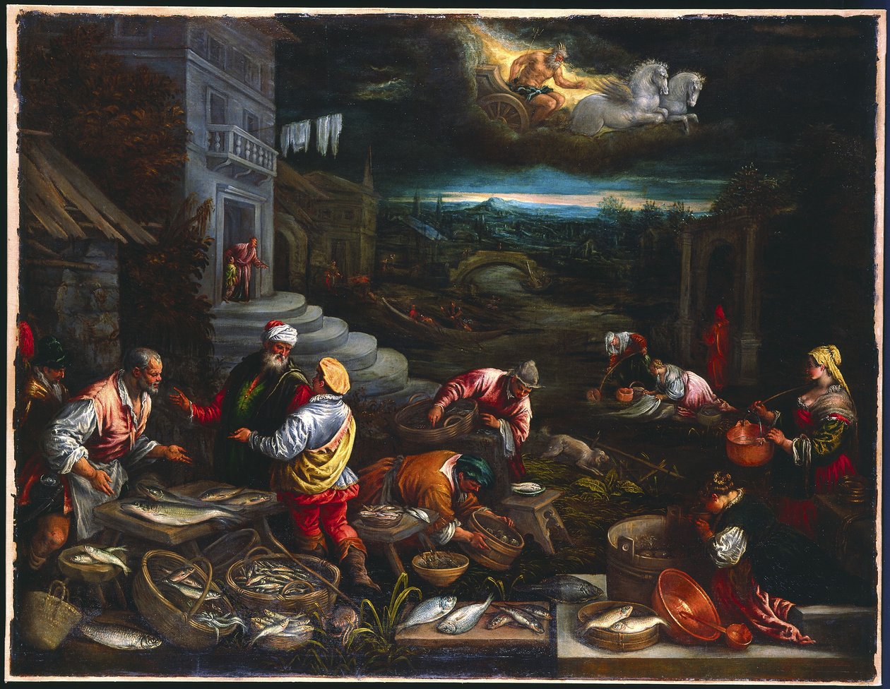 O Elemento da Água, c.1576-77 de Jacopo Bassano