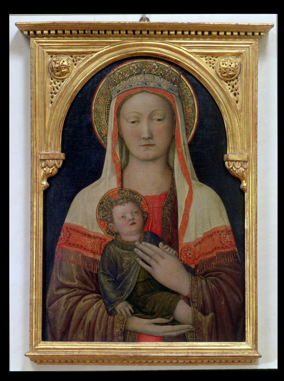 Madonna and Child (tempera no painel) de Jacopo Bellini