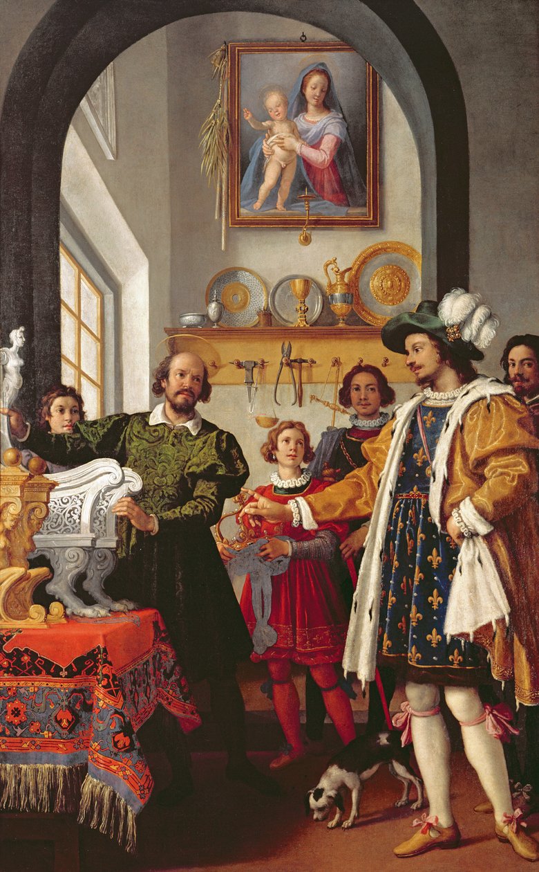 A honestidade de São Eligio, 1614 de Jacopo Chimenti Empoli