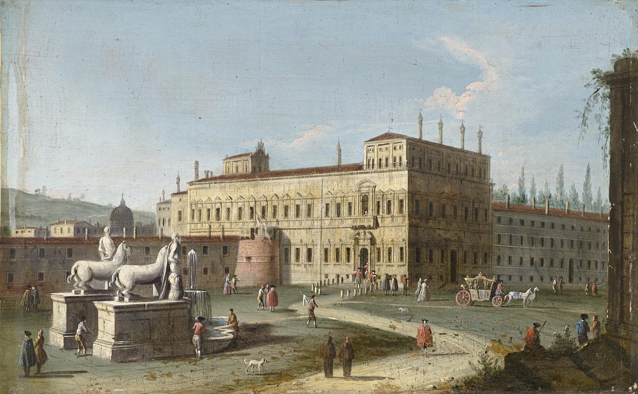 Vista, de, a, Quirinale, em, roma de Jacopo Fabris