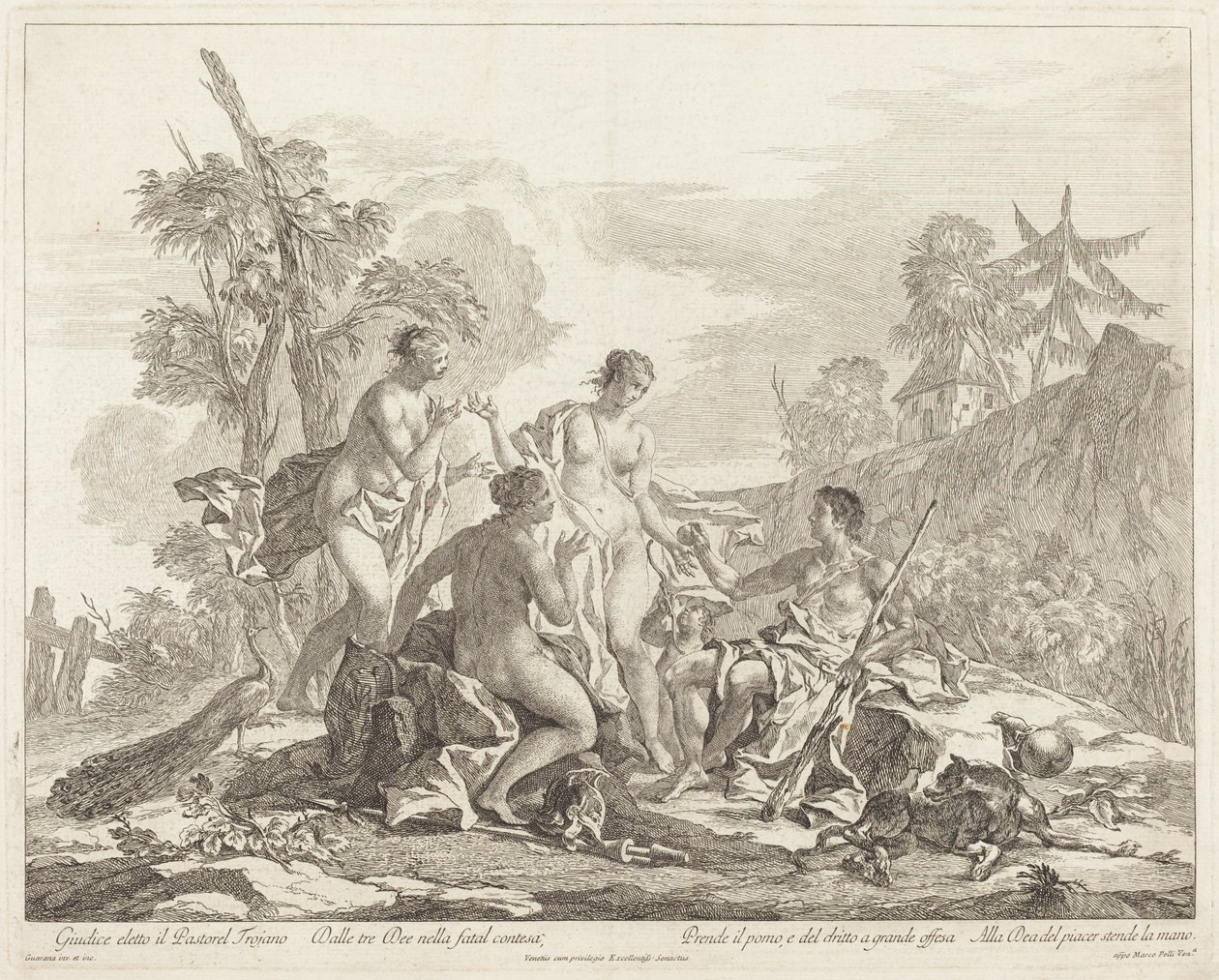 O julgamento de Paris de Jacopo Guarana
