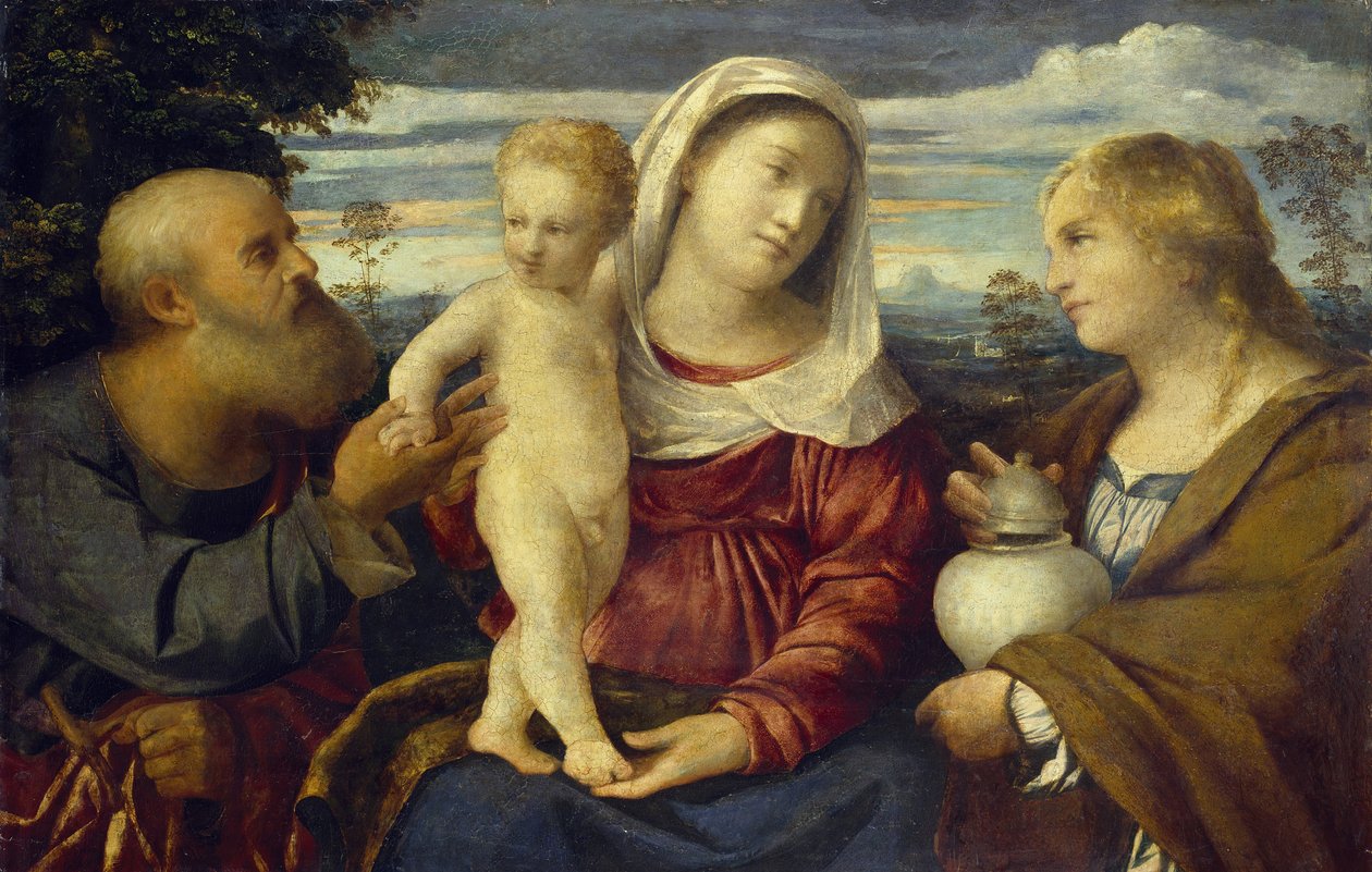 Conversa Sagrada, século XVI de Jacopo Palma