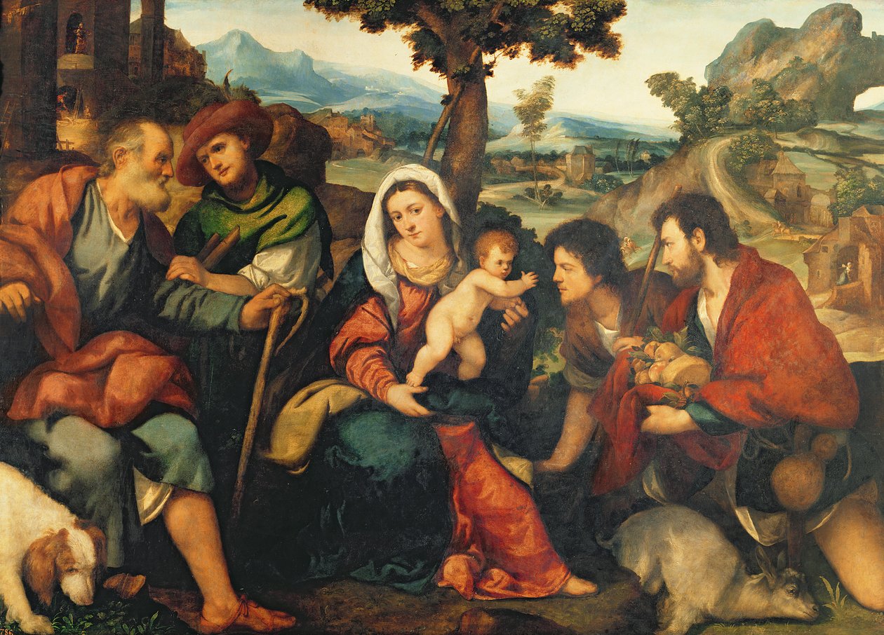 A adoração dos pastores de Jacopo Palma