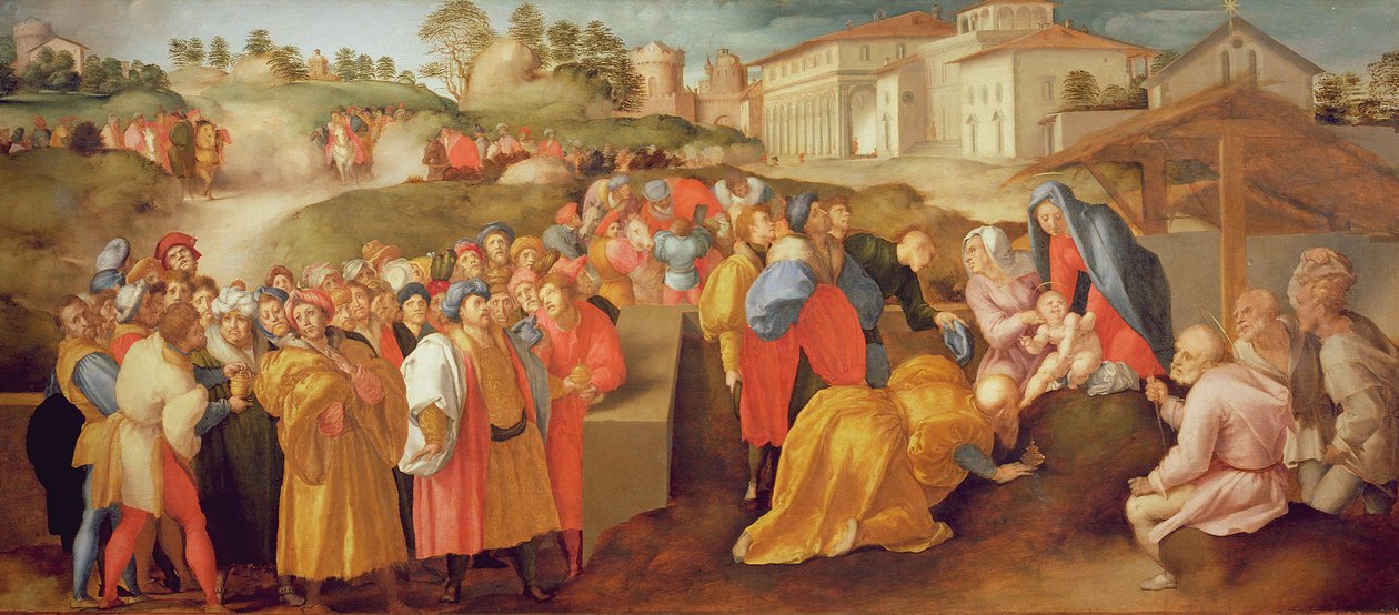 Adoração dos Magos, conhecida como a "Epifania Benintendi" de Jacopo Pontormo