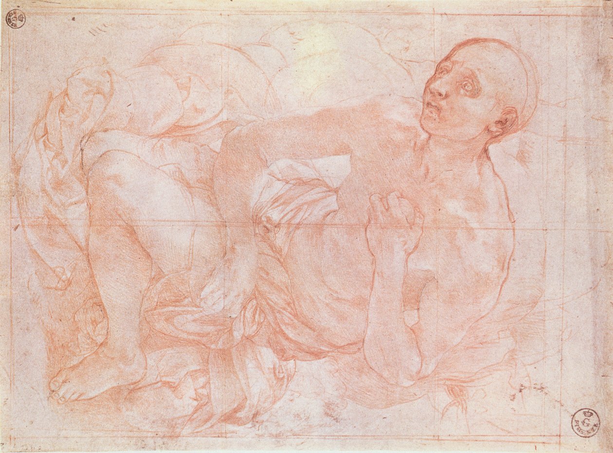 São Jerônimo (giz) de Jacopo Pontormo