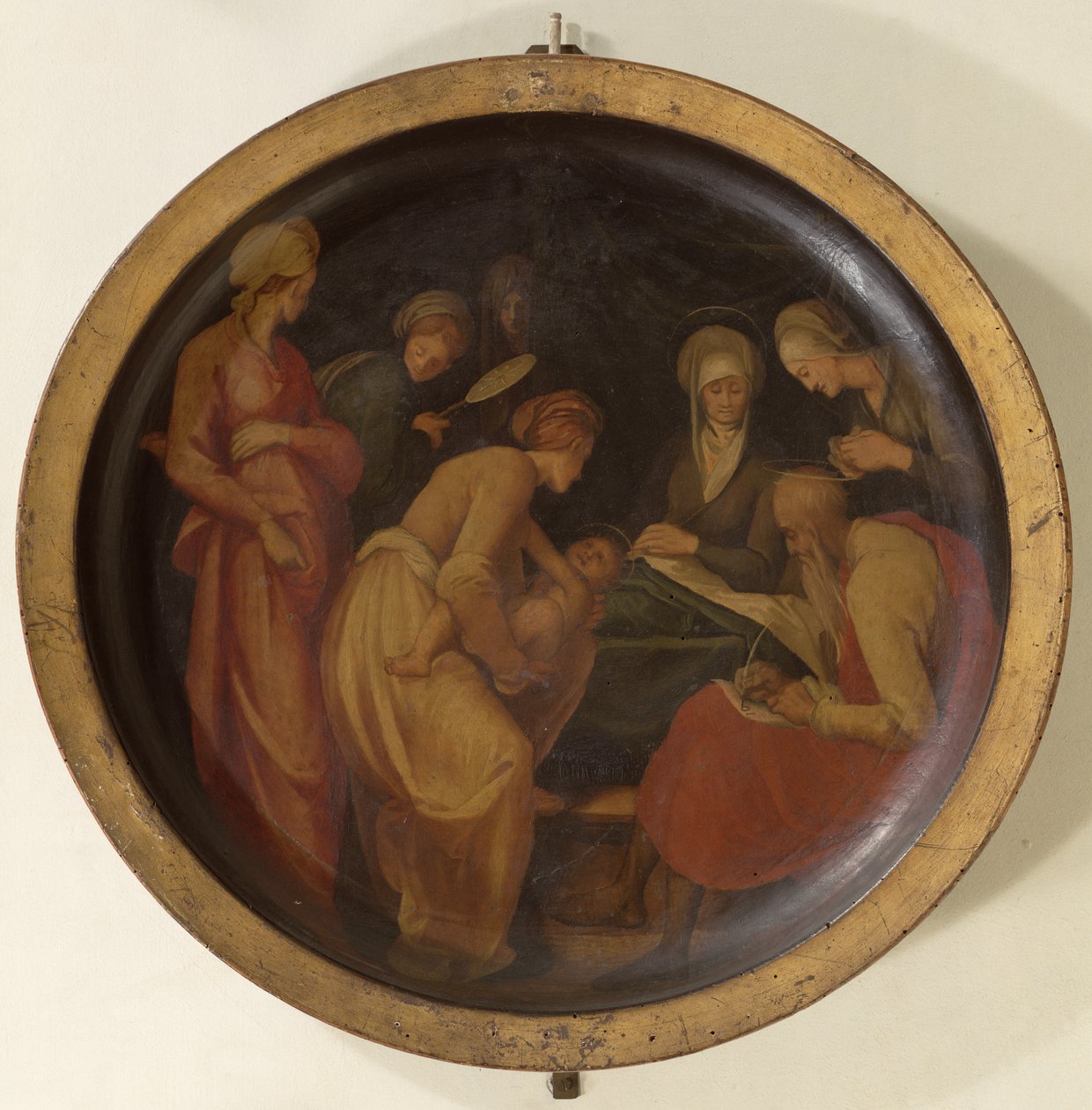 O nascimento de São João Batista, c.1526 de Jacopo Pontormo
