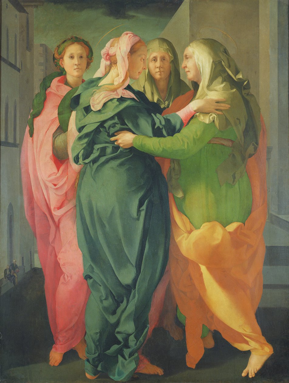 The Visitation, 1528-30 (ver 208284 e 60439 para detalhes) de Jacopo Pontormo