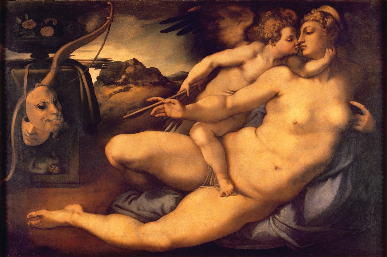 Vênus e Cupido, 1533 de Jacopo Pontormo