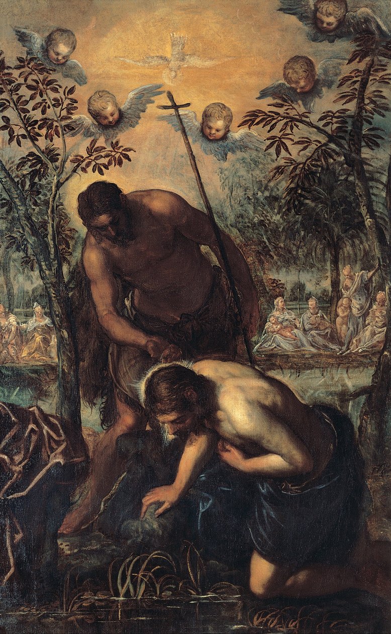 Batismo de Cristo de Jacopo Robusti Tintoretto