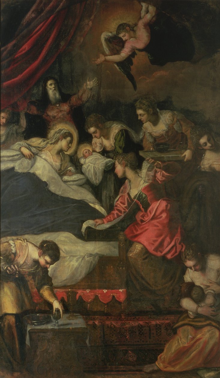 Nascimento da Virgem de Jacopo Robusti Tintoretto