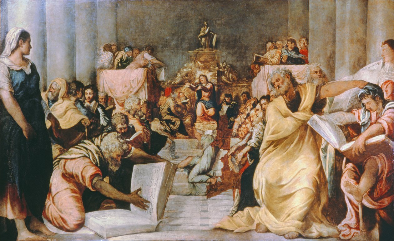 Cristo entre os médicos, início dos anos 1540 de Jacopo Robusti Tintoretto