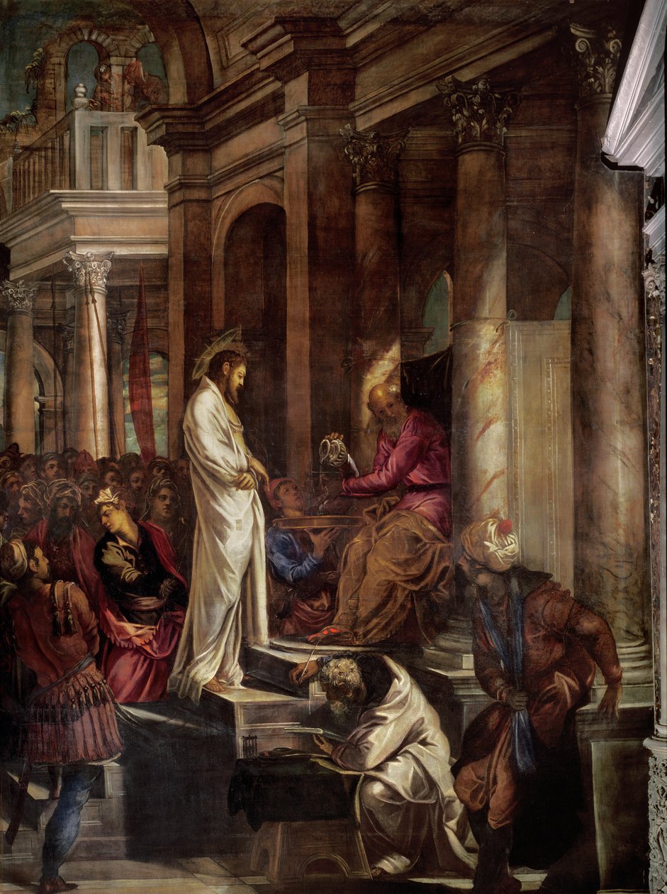 Cristo antes de Pilatos, c.1566-67 de Jacopo Robusti Tintoretto