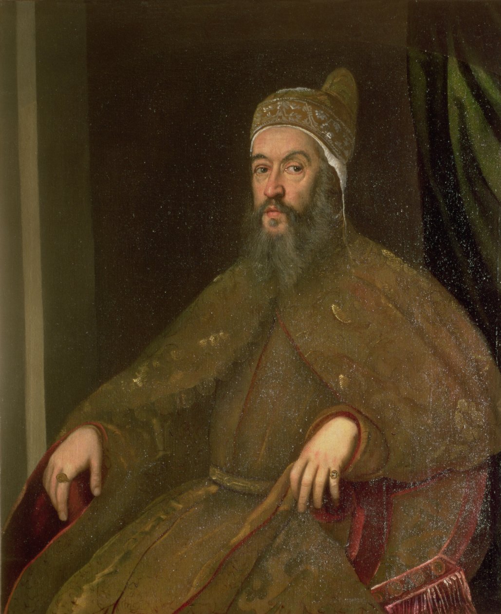 Doge Alvise Mocenigo (Doge de 1570-77) de Jacopo Robusti Tintoretto