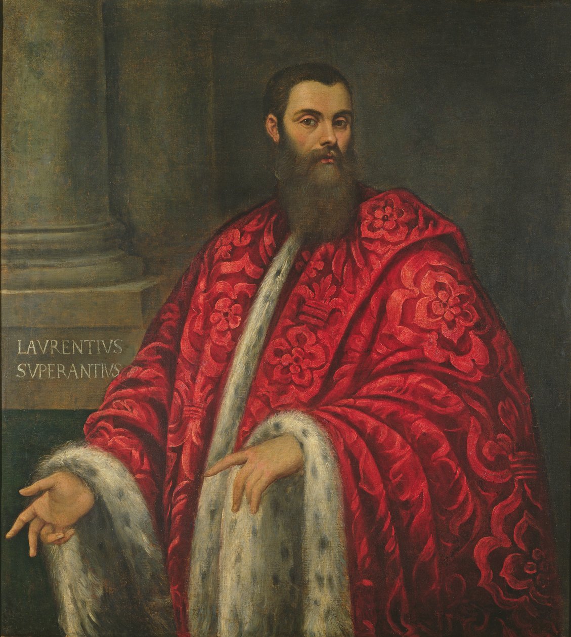 Cavalheiro de frente para a direita, c.1553 de Jacopo Robusti Tintoretto