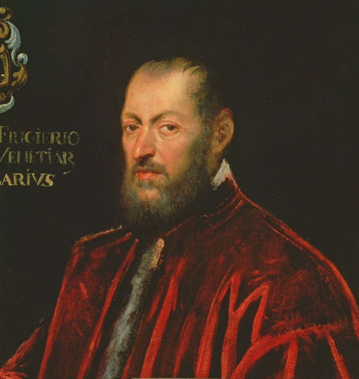 Retrato de Andrea Frizier, Grande Chanceler de Veneza de Jacopo Robusti Tintoretto
