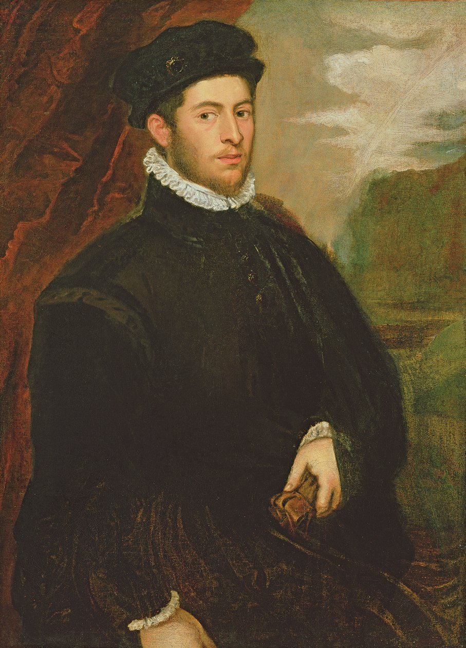 Retrato de um nobre de Jacopo Robusti Tintoretto