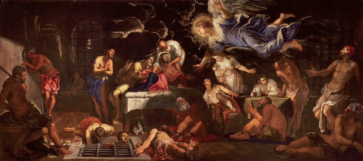 São Roque Preso, c.1575 de Jacopo Robusti Tintoretto