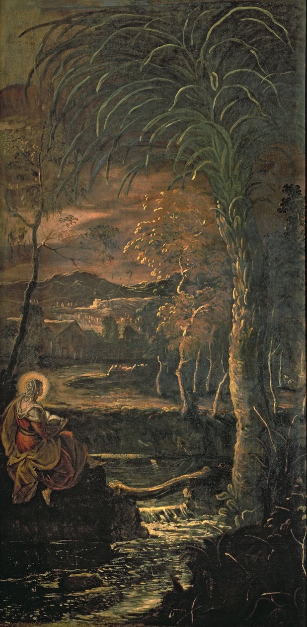 Santa Maria do Egito no Deserto de Jacopo Robusti Tintoretto