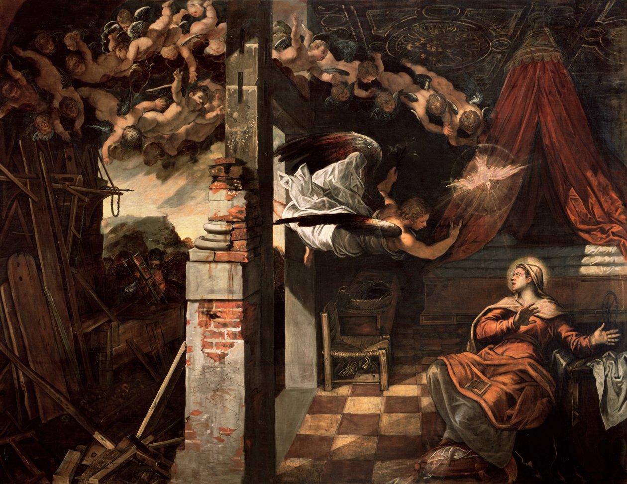 A Anunciação de Jacopo Robusti Tintoretto