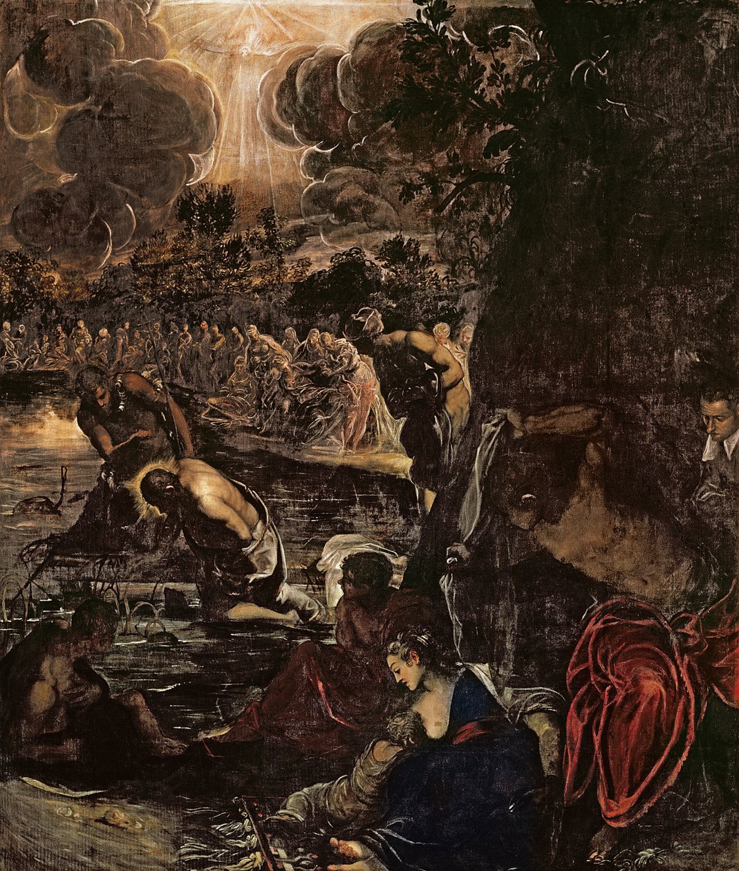 O batismo de Cristo de Jacopo Robusti Tintoretto