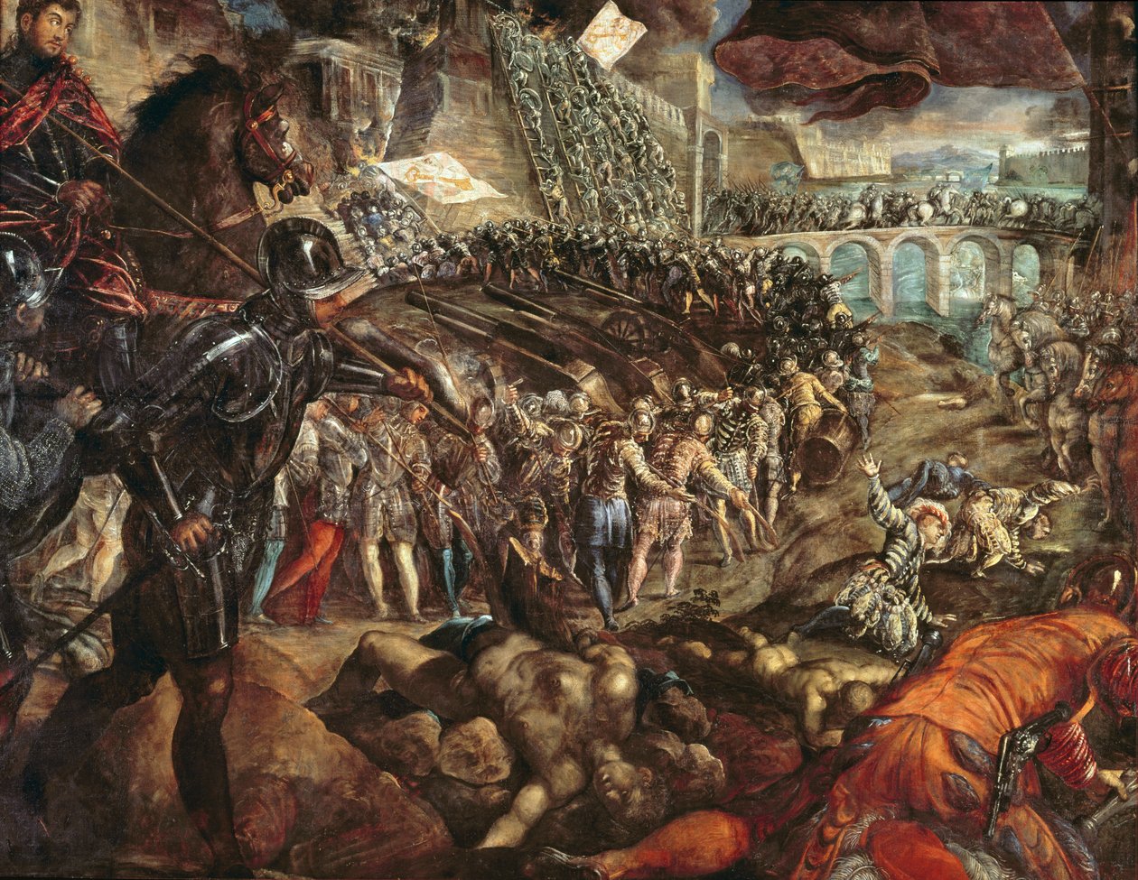 A captura de Parma, c.1570 de Jacopo Robusti Tintoretto