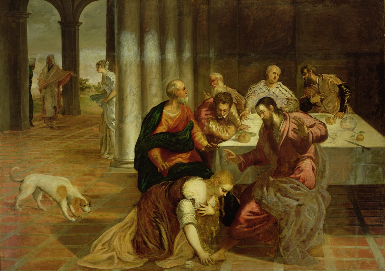 A conversão de Maria Madalena, 1546-7 de Jacopo Robusti Tintoretto