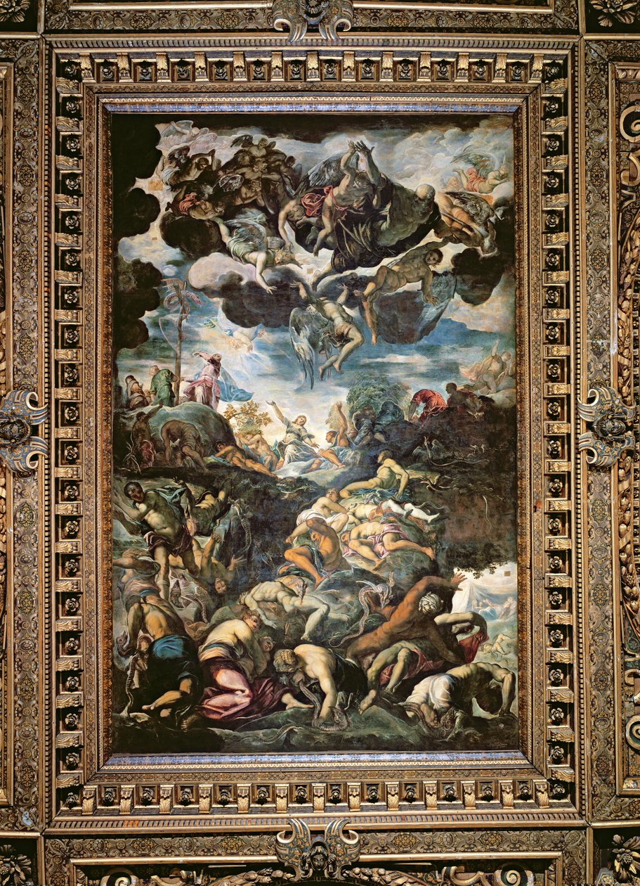 A queda do homem de Jacopo Robusti Tintoretto