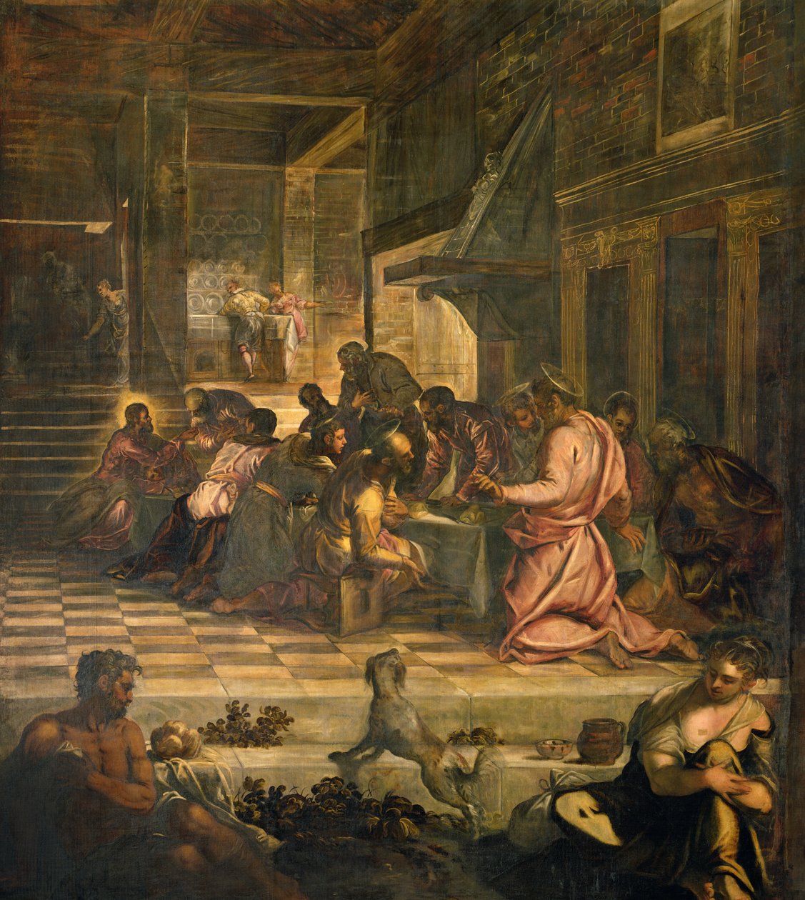 A Última Ceia (painel) de Jacopo Robusti Tintoretto