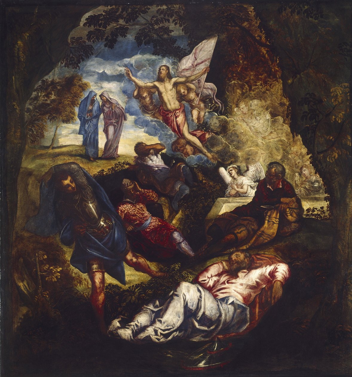 A ressurreição de Cristo, século XVI de Jacopo Robusti Tintoretto