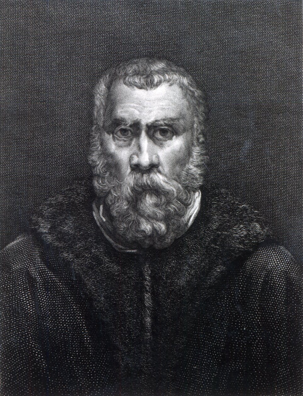 Tintoretto, gravado por Delaistre de Jacopo Robusti Tintoretto