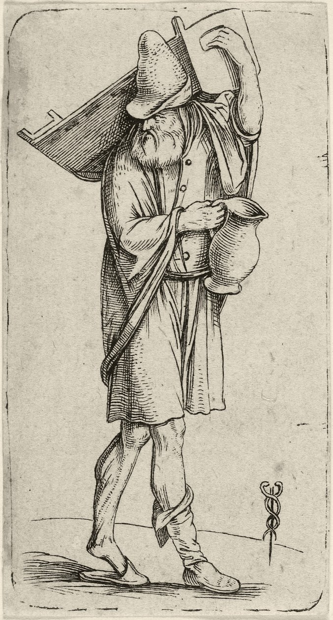 Homem com berço, c. 1501-1503 de Jacopo de Barbari