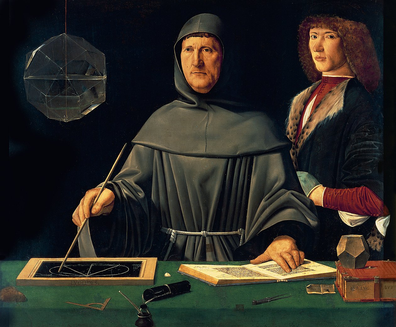 Retrato de Luca Pacioli (c.1445-c.1514) 1495 de Jacopo de Barbari
