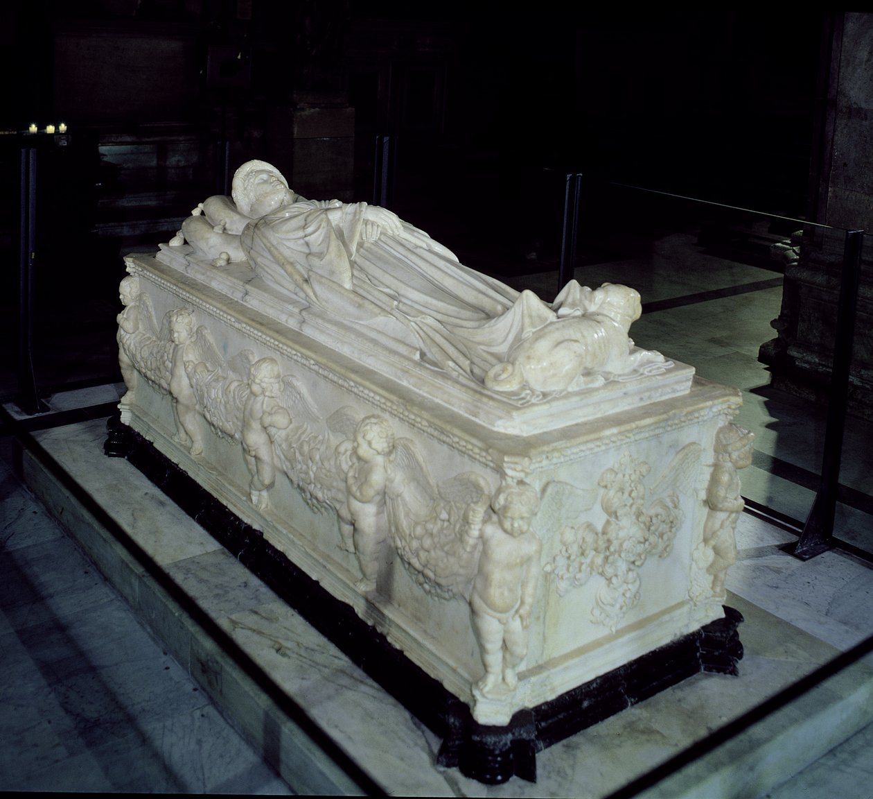 Tumba de Ilaria del Carretto (d.1405) (mármore) de Jacopo della Quercia